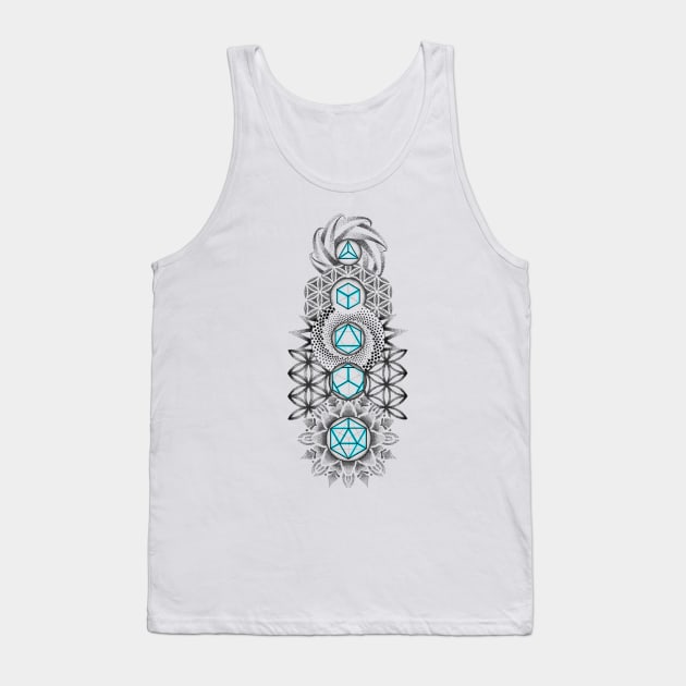 Geometry of life Tank Top by Rachellily